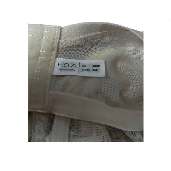 Hsai 2 Pack Enchante Floral Lace Underwire Unlined Unpadded Bras 38DD New - Picture 2 of 3